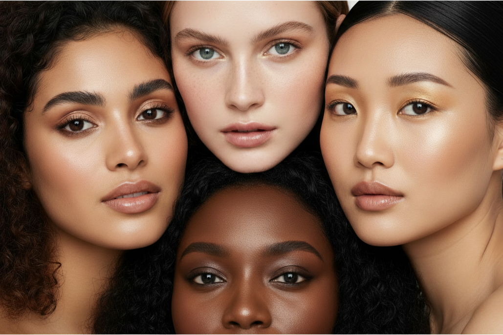 여자 4명 얼굴만